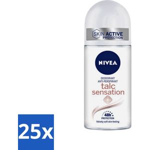 Nivea - Deo Roll-On - Talc Sensation - Anti-Transpirant - 50 ml - Bulkverpakking - 25 stuks