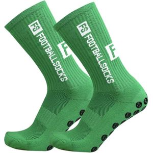 Gripsokken Voetbal Groen Sportsokken Anti-Blaren (Maat 39-44)