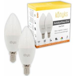 Konyks - Antalya Easy E14 - LED-lampen - Wit - Wifi + Bluetooth - 5 W - 350 Lumen