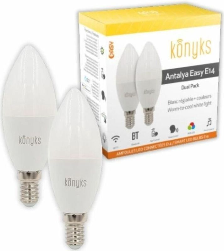 Konyks - Antalya Easy E14 - LED-lampen - Wit - Wifi + Bluetooth - 5 W - 350 Lumen