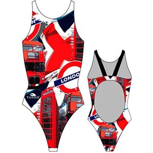 Turbo London Pro Resist Zwemkleding Rood,Zwart 2XL Vrouw