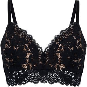 Hunkemöller Dames Lingerie Voorgevormde bh zonder beugel Andrea - Zwart - maat B70