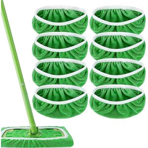 Herbruikbare Microvezel Vloerdoeken voor Swiffer, 8 Stuks, Ideaal voor Harde Vloeren