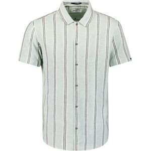 No Excess Shirt Short Sleeve Dobby Vertical Stripe With Linen Ice (27440325 - 151)