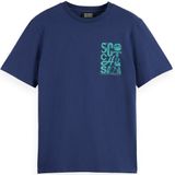 Scotch & Soda - Regular Fit - T-shirt - Korte Mouwen - Logo op de Linkerborst