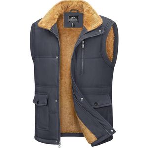 Gevoerd Wintervest voor Heren - Warm Fleece Vest voor Buitenactiviteiten