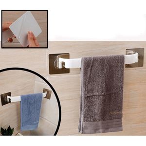 Decopatent® Handdoekrek zelfklevend - Muur/Wand/Hoek Bevestiging - Handdoekenrek - Handdoekstang - WC - Toilet - Keuken - Badkamer