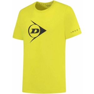 Dunlop - Essentials Promo - Tennisshirt - Bright Yellow - Katoen Polyester