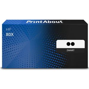 PrintAbout huismerk Toner 80X (CF280XD) Zwart Multipack Extra hoge capaciteit geschikt voor HP