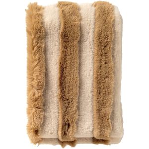 Dutch Decor - ELLIOT - plaid 130x160 cm - imitatiebont - Irish Cream - beige