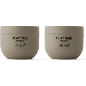 2 stuks - Keune - Claytime - Matte Molding Clay 100 ml