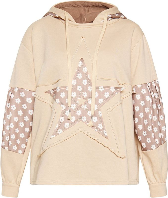 usha - Hoodie - Met Sterrenpatches en Bloemenprint