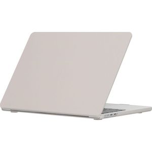 Mobigear Cream Matte - Laptophoes geschikt voor Apple MacBook Air 13 inch (2022-2024) Hoes Hardshell MacBook Case - Grijs