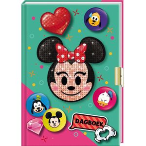 Disney Emoji Minnie Mouse Dagboek Met Slotje - 18 x 12 cm