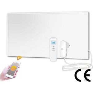 Infraroodverwarming - 700w - Wifi - Thermostaat - Afstandsbediening - Infraroodstraler - Oververhittingsbeveiliging - Verwarmingspaneel - Radiator - Wandverwarming - 1220 * 620mm - App bediening