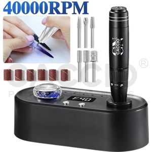 CACCIO Elektrische Nagelfrees - Manicure Set - 40000 RPM - Zwart