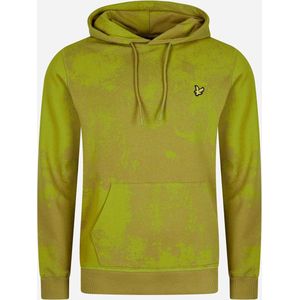Lyle & Scott Erosion print hoodie - tin green