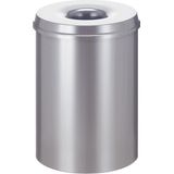 V-Part - As-Papierbak - 14,5 ltr - Rechthoekig - Gepoederd Staal of RVS