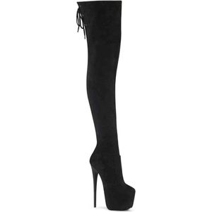 Pleaser - JUBILANT-3007FS Plateau overknee Laarzen - US 5 - 35 Shoes - Zwart