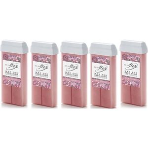 ItalWax Flex - 5x Harspatroon Rozenolie 100 ml - Waardeset voor Waxen - 500 ml