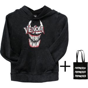 Marvel Comics Venom Jongens Hoodie + Popmerch Tas - Officiële Merchandise