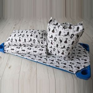 Kinderdagverblijf Beddengoed Set 6-delig - Kattenprint
