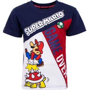 Super Mario t-shirt, shirt kinderen, Game Over, maat 116 ( 6 jaar )