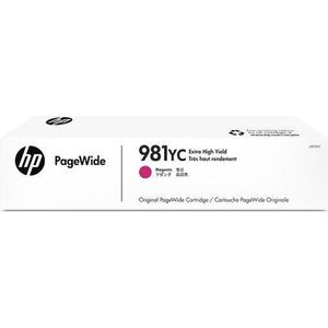 HP 981YC Extra High Yield Magenta Original PageWide Cartridge 16000pagina's Magenta inktcartridge