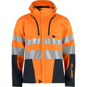 ProJob 6419 - Signalisatiesoftshell - Oranje/Zwart - ISO 20471 Klasse 3