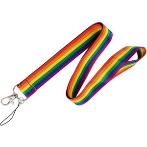 Sleutelkoord Pride Regenboog Vlag - Lanyard - Pride - Gay - LGBTQ Vlag - Regenboog - Rainbow