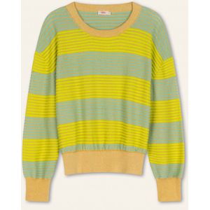 Oilily - Kintsugi long sleeves pullover - Geel - XS