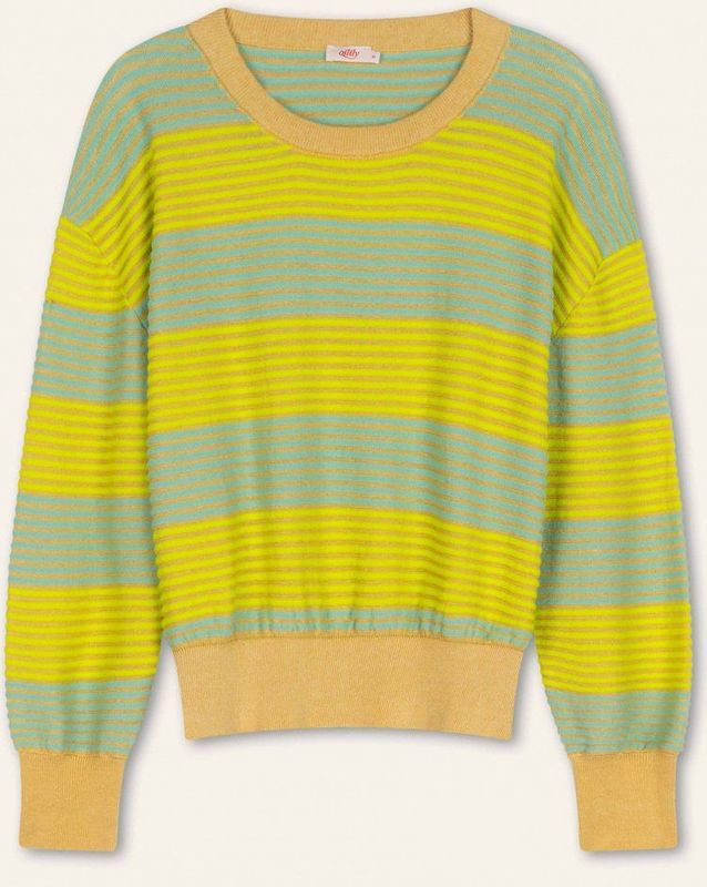 Oilily - Kintsugi long sleeves pullover - Geel - XS