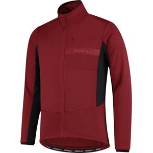 Rogelli Barrier Fietsjack Winter - Fietskleding voor Heren - Bordeaux - Maat XL