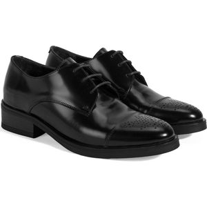 DESA Lage schoen Leer Zwart Vrouwen Schoenpunt: Nez rond Maat: 38 EU