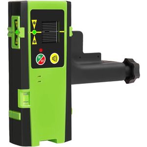 Laserdetector voor kruislijnlaser - Digitale ontvanger voor rode en groene lasers tot 60 m met LED-indicatoren