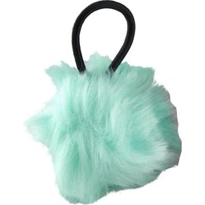 Jessidress  Meisjes haar elastieken met grote pompom - Groen