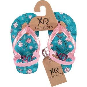 Xq Footwear Teenslippers Meisjes Roze/blauw Maat 19-20