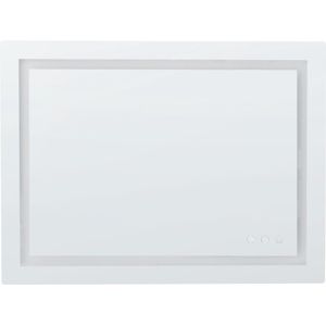 BELIANI PRENOIS - Badkamerspiegel met LED - Zilver - Aluminium