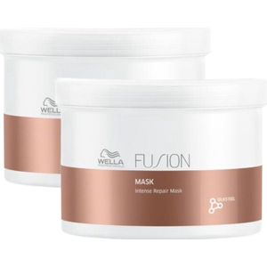 Wella Herstellend Haar Masker Fusion - 500ml - 2 Stuks - Voordeelverpakking