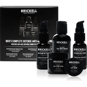 Brickell Men's Complete Defense Anti-Aging Routine | Face Care Set