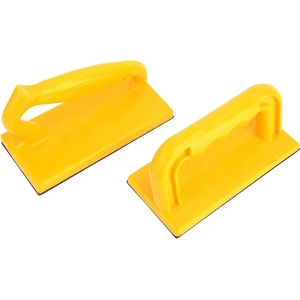 Praktische houten duwstokken met veiligheidsslot - 2 stuks - voor tafelfrees met rake hoek en rechte schuifblok - inclusief band en splijter.