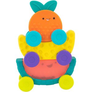 Sassy - Stapeltoren Baby en Peuter - 3 stapelauto's met elk aparte eigenschappen - Stapelbaar - Speelset Stacking fruit action cars