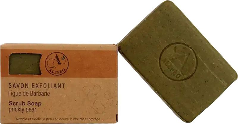 Aleppo Zeep Prickly Pear/Cactusvijg | Vitamine E | Natuurlijke Milde Exfoliant | Traditioneel | Handgemaakt |