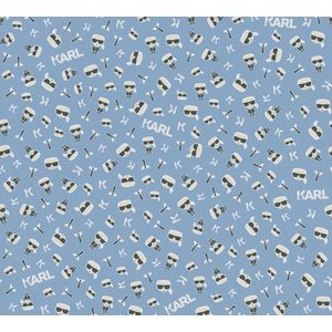 ICOONTJES BEHANG | Design - blauw zwart wit beige - A.S. Création Karl Lagerfeld