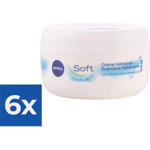 Nivea - Hydraterende Crème Soft - Unisex - 300 ml - Voordeelverpakking 6 stuks