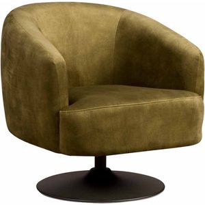 Tower Living fauteuil Barga draaibaar met arm groen