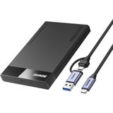 Benfei - Harde Schijf Behuizing - Zwart - Geschikt voor 2.5 inch SATA HDD/SSD