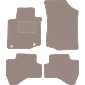 Beige veloursmatten voor: Peugeot 107 hatchback (2005-2014)