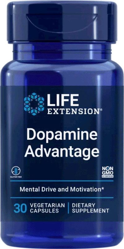 Life Extension - Dopamine Advantage - Voedingssupplement - 30 Capsules - Bioactieve Vorm van Vitamine B12