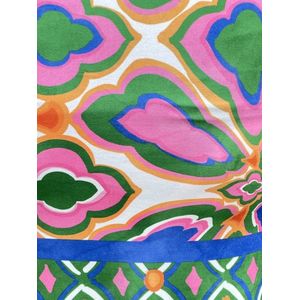 Hill Fashion - Jurk - Jolie - Angelle Milan - Travelstof - Groen - Maat XXL